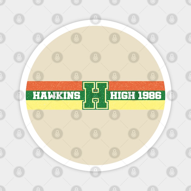 80s - Hawkins High School 1986 Magnet by Design By Leo